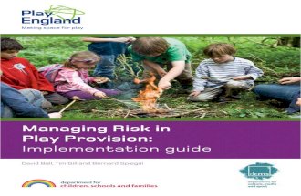 Managing risk in play provision