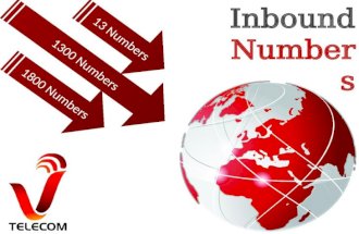 13 1300 and 1800 inbound numbers by vtelecom