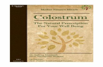 Colostrum The Natural Prescription For Your Well Being
