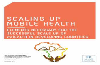 Scaling Up mHealth: Elements Necessary for Successful Scale Up of mHealth in Developing Countries