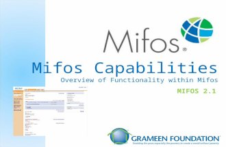 Mifos Functionality