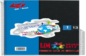 Booklet LIM-LLDS 1-13 AIESEC Oruro