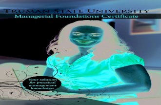 Managerial Foundations Graduate Certificate