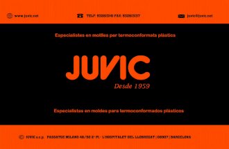Catalogo Juvic - Moldes para termoconformados plasticos