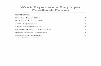 Employer Feedback Forms