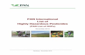 PAN International List of Highly Hazardous Pesticides