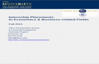 URI Internships in Economics and Business