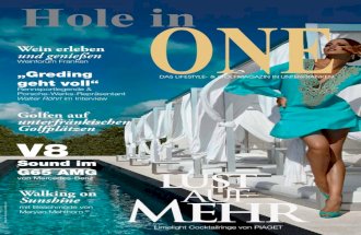 Lifestyle & Golfmagazin Hole in ONE für UNTERFRANKEN