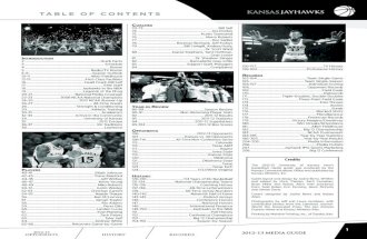 2012-13 Kansas Men's Basketball Media Guide