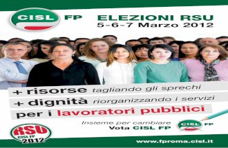 Volantini e pubblicazioni CISL FP Roma RSU 2012
