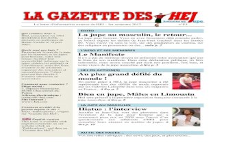 La Gazette des HEJ n°E1