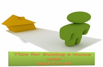 Tips for Buying a Home with Bad Credit