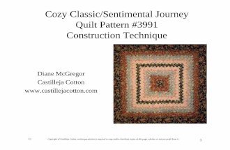 Cozy Classic quilt pattern or Sentimental Journey quilt pattern.