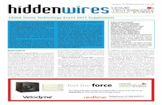 HiddenWires Supplement - CEDIA Home Technology Event 2011