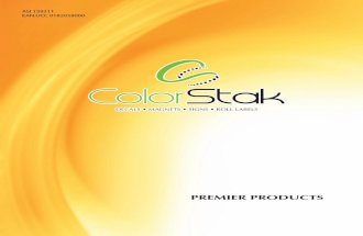 ColorStak Premier Catalog
