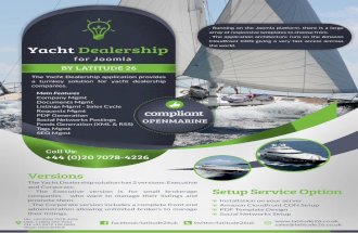 Yacht Dealership Application for Joomla - Version 2013 - Latitude 26