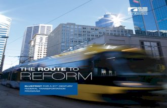 The Route to Reform: Blueprint for a 21st Century Federal Transportation System