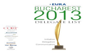 EuRA Delegate List Bucharest 2013
