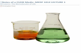 Notes of a CUHK Medic: MEDF 1012 Lecture 1