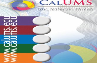 CalUMS Brochure 2012-2013