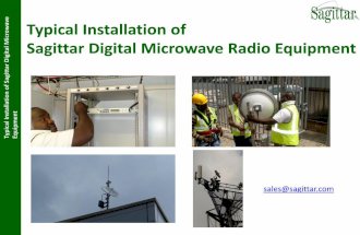 Typical installation of Sagittar Digital Microwave Radio Equipment