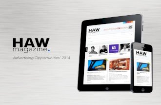 HAW Magazine Advertising Opportunity 2014