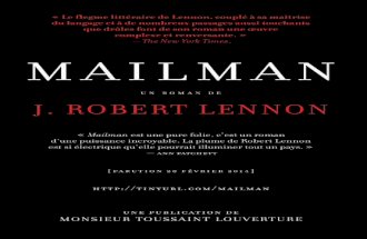 Communiqué de presse Mailman / J. Robert Lennon