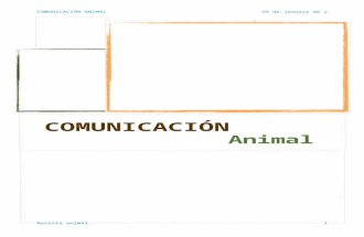 Comunicación Animal