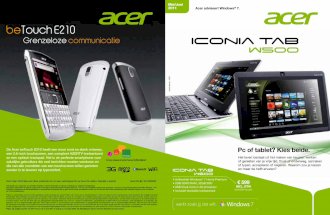 Acer deals Mei-Juni 2011