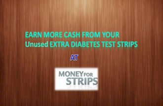 Earn more cash from your unused extra diabetes test strips