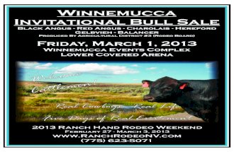 2013 Winnemucca Invitational Bull Sale