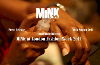 MINK at London Fashion Week