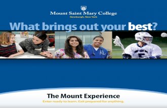 Mount Saint Mary College Undergraduate Admissions