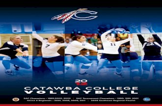 2012 Catawba College Women's Volleyball