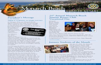 Monarch Beach Sunrise Rotary Club's Winter 2014 Newsletter