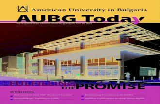 AUBG Today, issue 49, 2013