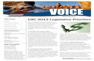 Winter 2012 UAC Newsletter
