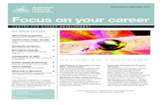 Focus on your career newsletter - Spring 2012