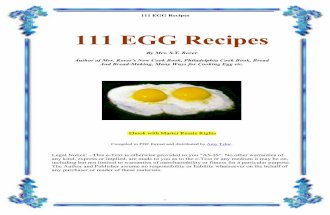 111 Egss Recipes