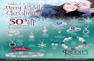 Riddle's Jewelry 2011 Christmas Flier