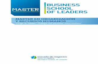 Catálogo Máster en Organización y Recursos Humanos