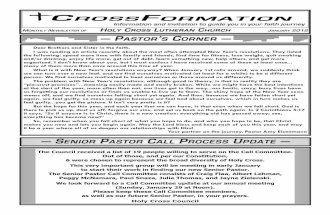 January 2012 CrossFormation Newsletter