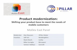 MoDev East 2012 Presentation on Product Modernization