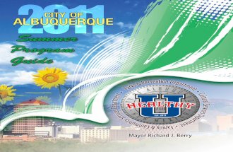 City of Albuquerque 2011 Summer Program Guide