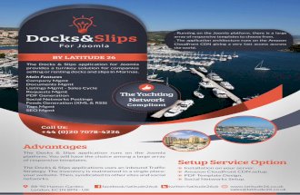 Docks & Slips Application for Joomla - Version 2013