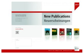 New Publications (EMB)