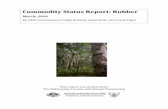 Commodity status report: Rubber