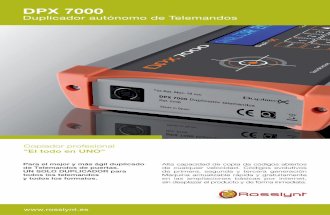 DPX 7000 Duplicador autónomo de Telemandos