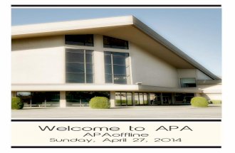 APA Offline April 27, 2013