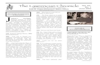 The Lawrencian Chronicle